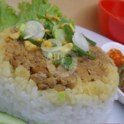 Nasi Tim Ayam Jamur   Telur