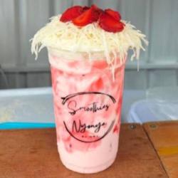 Smoothies Strawberry   Keju Melimpah