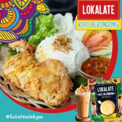 Ayam Kremes Nasi  Lokalate Kopi Berondong