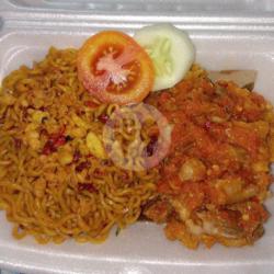 Mie Geprek Sambal Hati   Ayam