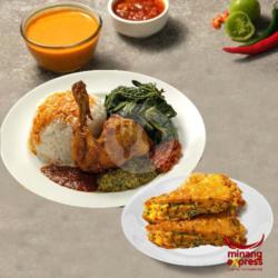 Nasi Padang Ayam Goreng   Telor Dadar