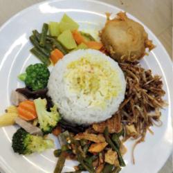 Nasi Sayur   Perkedel