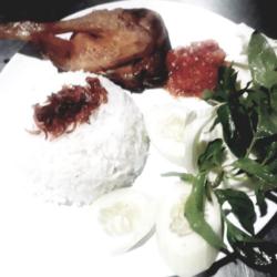 Nasi Biasa : Bebek Bakar