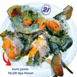 Kepiting Telor Rebus Sambal Seafood