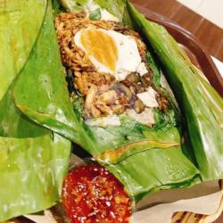 Nasi Bakar Ayam   Telur Asin