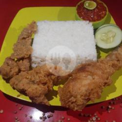 Nasi Ayam Geprek   Kulit