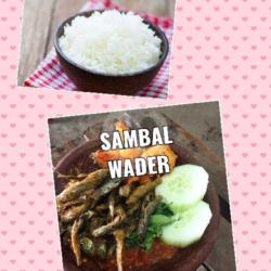 Nasi Sambelan Wader Tahu Tempe Terong Sambal Lalapan