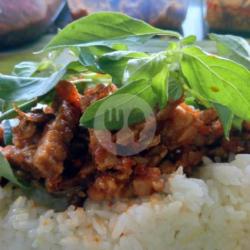 Nasi Bakar Sambal Tempe Teri Pedas