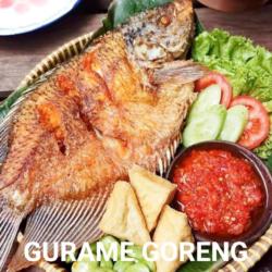 Gurame Goreng Sambel((merah/ijo/sambel Kecap) Lalapan