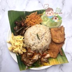 Paket Nasi Lemak Ayam Suwir Pete