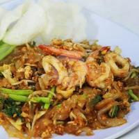 Kwetiau Goreng Aceh Udang Dan Cumi+telur