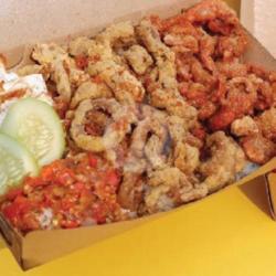 Paket Nasi Kulit Crispy   Usus Crispy