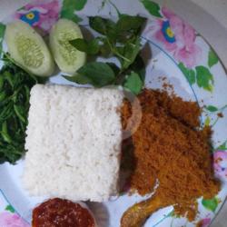 Nasi Ayam Laos Besar Plus Tempe Sambal Merah