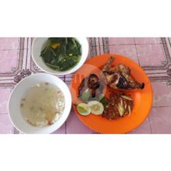 Ayam Bakar   Nasi   Sayur   Sambal