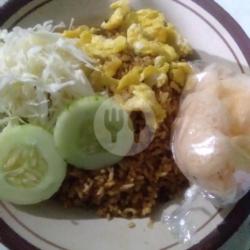 Nasi Goreng Telur Campur   Krupuk