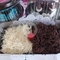 Brownies Toping Coklat Dan Keju