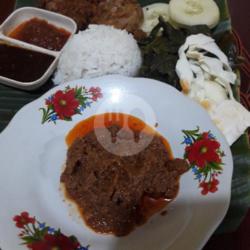 Nasi   Rendang Daging   Telur Dadar