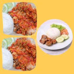 2 Paket Ayam Geprek Judes Mini   1 Paket Bakso