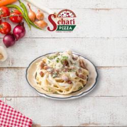 Spaghetti Creamy Chicken Mushroom