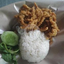 Nasi Lalapan Jamur Crispi