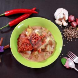 Lontong Sayur Daging   Ikan