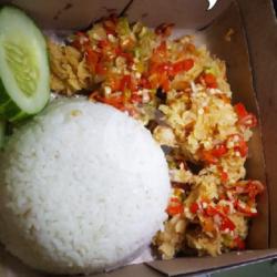 Nasi Ayam Cryspi Sambel Bali Estehh