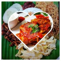 Nasi Uduk Ayam Balado Dada/paha Utuh