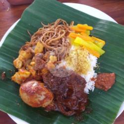 Nasi Rames Daging Telor