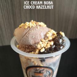 Ice Cream Bobba Choco Hazelnut