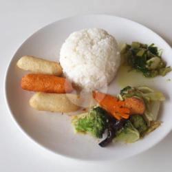 Nasi   Bakso Ikan   Sayur