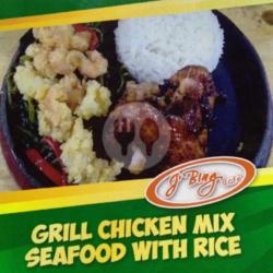 Grill Chicken Seafood Whith Rice