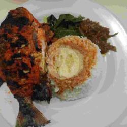 Nasi Bawal Bakar