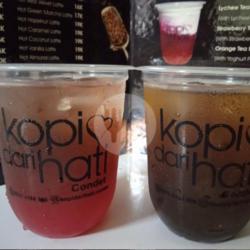 Iced Flavoured Tea (lychee/orange/strawberry) Free Iced Americano