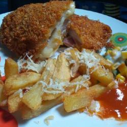 Cordon Bleu Super Mozarella   Kentang