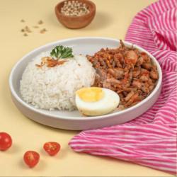 Nasi Sambel Baby Cumi