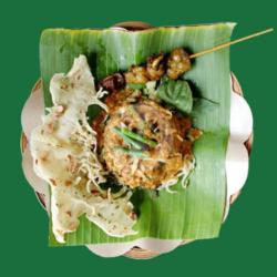 Nasi Pecel   Sate Ati Ampela