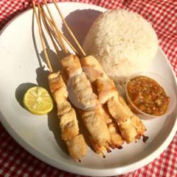 Paket Nasi   Sate Taichan Ayam Pedas 5 Tusuk