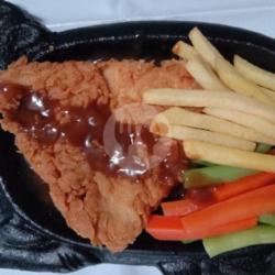 Paket Chiken Steak Crispy   Jeruk