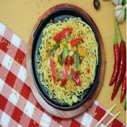 Mie Hotplate Ayam Cah Cabe