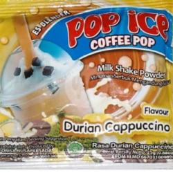 Pop Ice . Durian Cappuccino