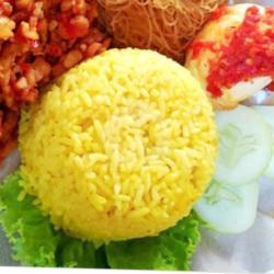 Nasi Kuning Telur Balado