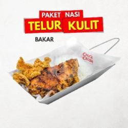 Nasi Telur Kulit Bakar