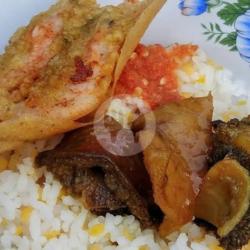 Nasi Jagung Babat   Gimbal Udang