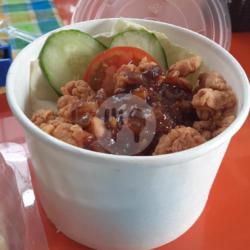 Nasi Cup Ayam Pompom Teriyaki