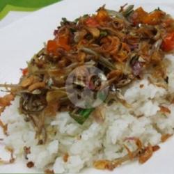 Nasi Teri Sambal Terasi Tumis