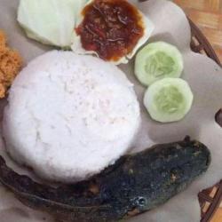 Nasi   Lele Bakar