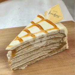 Mille Crepes Cake Slice Coffee Caramel