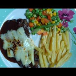 Mozarella Beef Steak