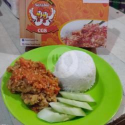 Chicken Geprek Dada   Nasi