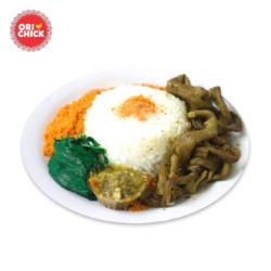 Nasi Putih Usus Panggang